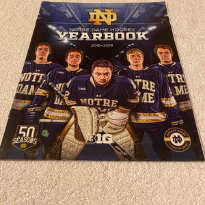 Notre Dame Hockey NCAA Division 1 College Hockey 2018-2019 Official Yearbook