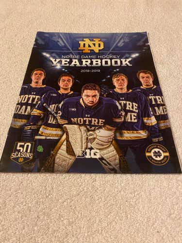 Notre Dame Hockey NCAA Division 1 College Hockey 2018-2019 Official Yearbook