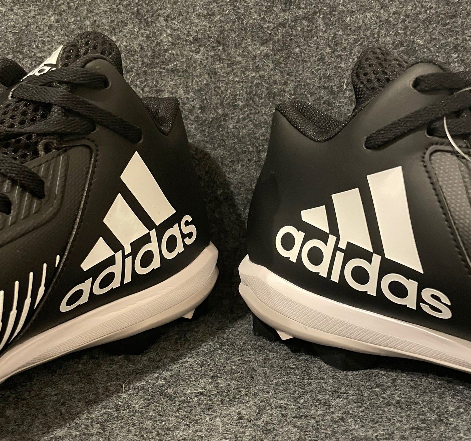 ADIDAS FREAK MD 20 Football Cleats Mens Sz 11.5 Rubber Molded EF3484 BLACK WHITE Men main image 3