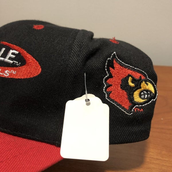 Louisville Cardinals Hat Cap Strapback Adult College NCAA Black Retro  University