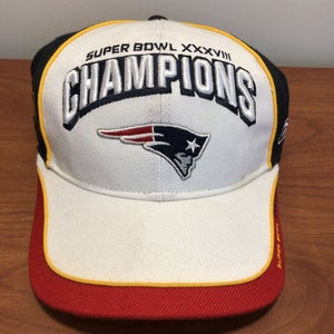 New England Patriots Hat Cap Strapback Men Reebok NFL Football Super Bowl 38