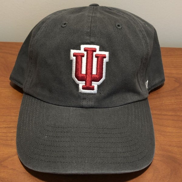 Indiana Hoosiers Hat Cap Strapback Men Gray 47 College University IU NCAA Retro