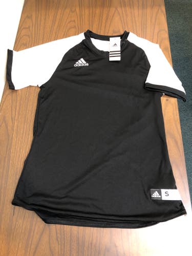 Black New Small Adidas Softball Jersey