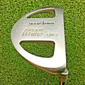 Tiger Shark Great White GW-7 Mallet Putter / RH / ~35" Steel / NEW GRIP / gw6271