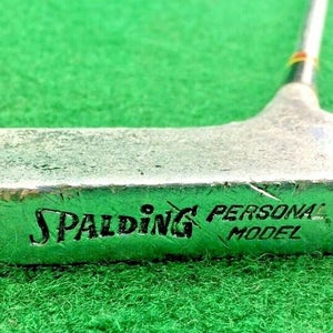 Spalding Personal Model Putter / RH / ~35" Steel /  Leather Grip / mm3144