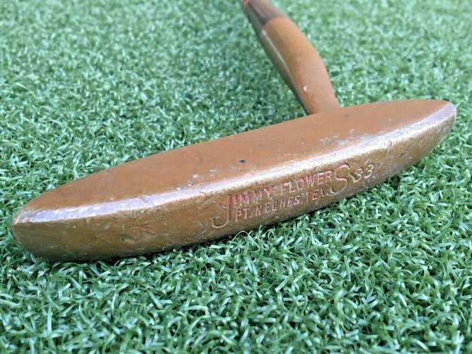 Jimmy Flowers 33 Pt. Neches Texas Putter / RH / Nice Vintage Club / mm4428