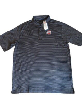 NWT Cutter and Buck Men’s Ohio State Buckeyes Short Sleeve Polo Black Size XLT