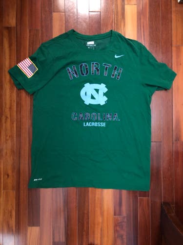 Player Issued UNC Lacrosse Military Appreciation T-Shirt