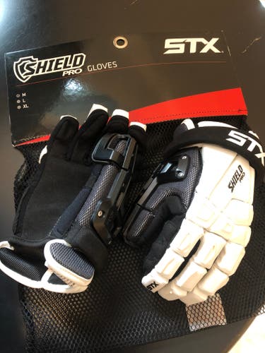 New Goalie STX Shield PRO Lacrosse Gloves 12" (Medium-M)