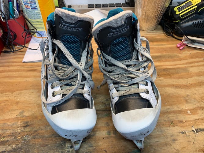 Used Bauer Reactor 7000 Goalie Skates Size 4