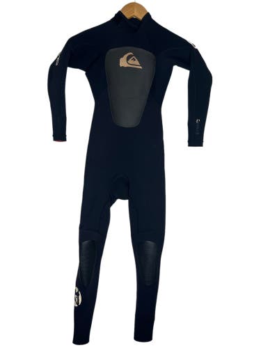 Quiksilver Childs Full Wetsuit Kids Size 10 Syncro 3/2 Black