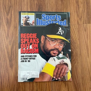 Oakland Athletics Reggie Jackson MLB BASEBALL 1987 Sports Illustrated Magazine!