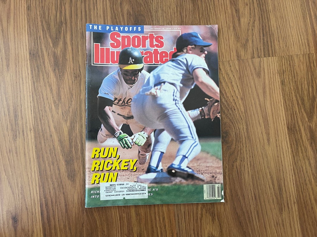 Oakland Athletics Rickey Henderson MLB BASEBALL 1989 Sports Illustrated Magazine