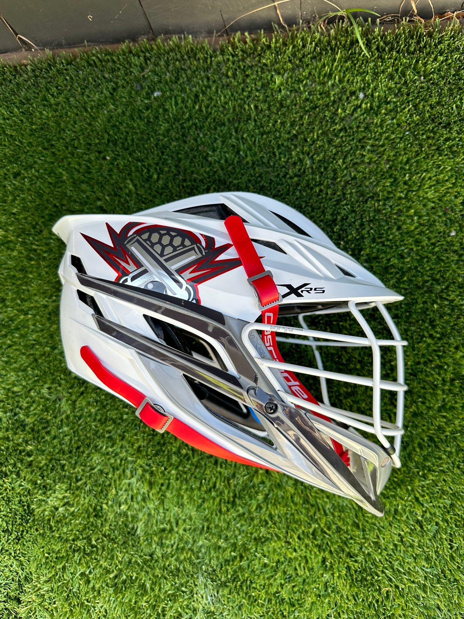 Boston Cannons MLL Lacrosse Cascade CPX Team Issued Helmet