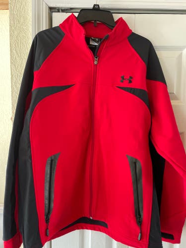UA mens Large Jacket Red
