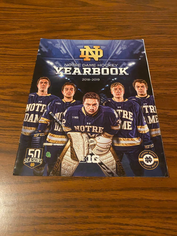 Notre Dame NCAA Hockey 2018 2019 Yearbook