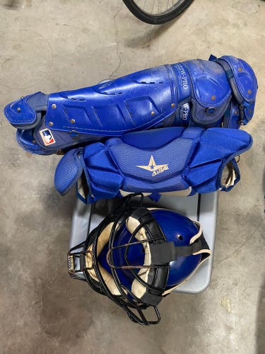 All Star System 7 Adult Pro Catchers Gear Set Royal