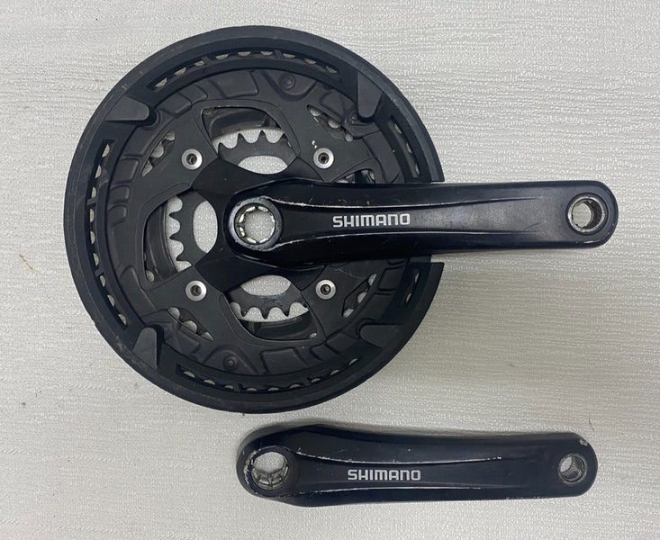 Shimano FC-T4010 170mm 46/36/26 Octalink Triple Crankset w/Chainguard Black