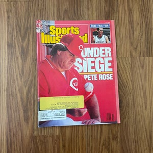 Cincinnati Reds Pete Rose MLB BASEBALL 1989 Sports Illustrated Magazine!