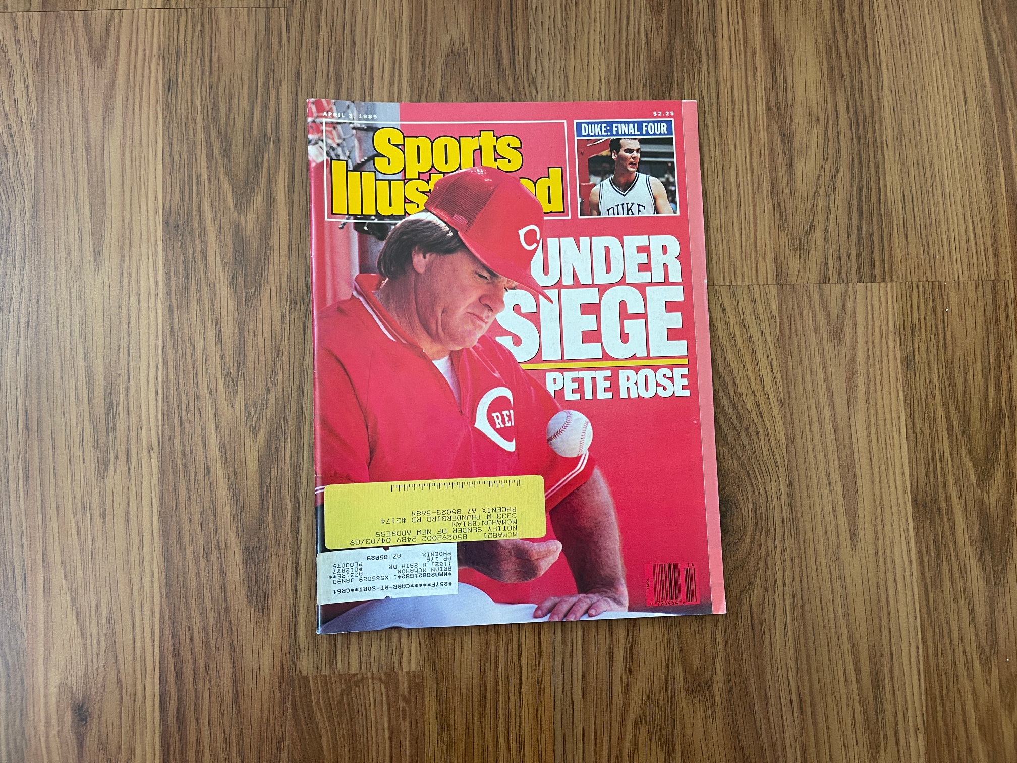 Cincinnati Reds Pete Rose MLB BASEBALL 1989 Sports Illustrated Magazine!