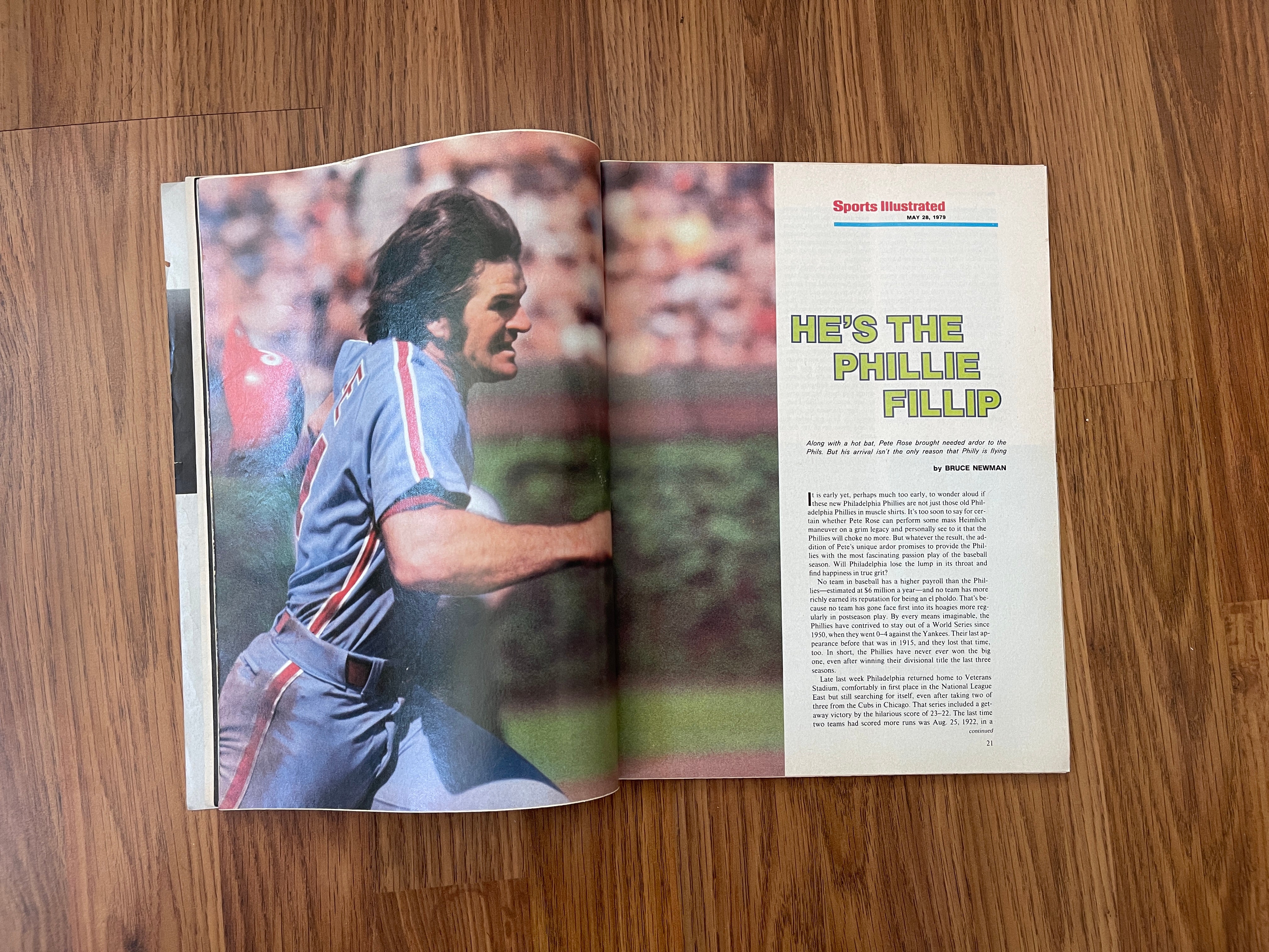 Sports Illustrated May 28 1979 Pete Rose/Philadelphia Phillies on