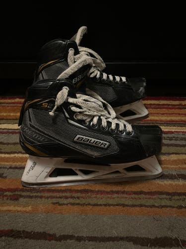 Senior Used Bauer Supreme S27 Hockey Goalie Skates Regular Width Size 8