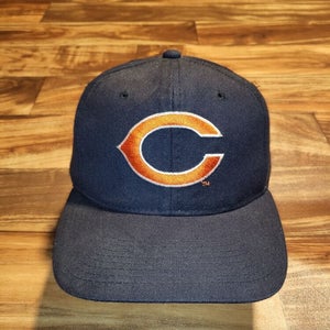 Vintage Rare Chicago Bears NFL Sports New Era Wool Blend Plain Logo Hat Snapback