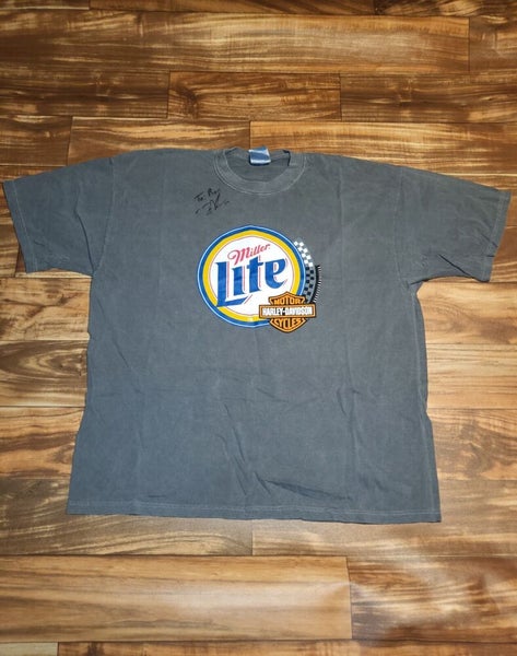 Vintage Miller Lite Baseball Jersey Large 90s Beer Promo