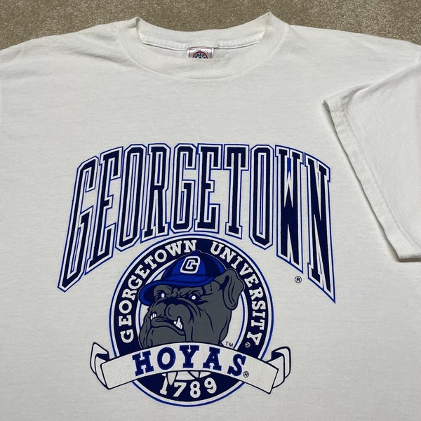 Georgetown Hoyas T Shirt Men Large Adult White NCAA University Vintage 90s Retro