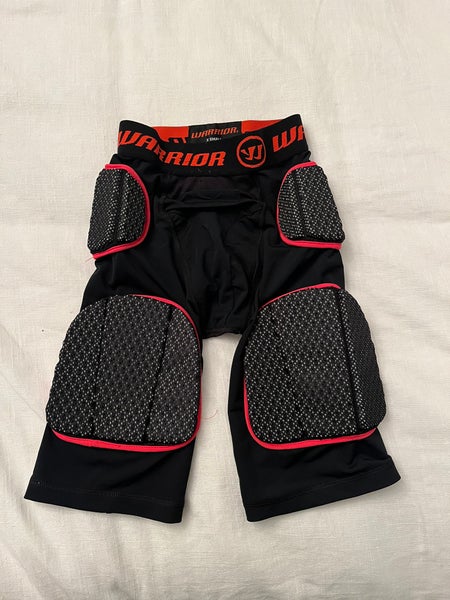 Warrior lacrosse goalie shorts with pads