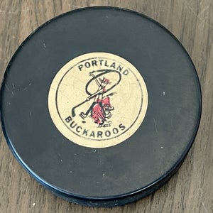 Portland Buckaroos WHL HOCKEY SUPER VINTAGE 1970s Collectible Hockey Puck!