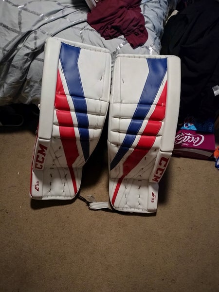 Used 34" CCM Extreme Flex E3.9 Goalie Leg Pads