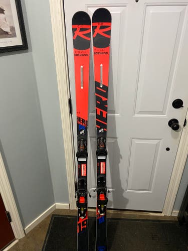 Used 2019 Rossignol Racing Hero Athlete GS Skis With Bindings Max Din 10