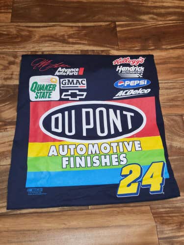 NEW Vintage Rare 2000 Jeff Gordon DuPont Nascar Racing Sports T Shirt Size L/XL