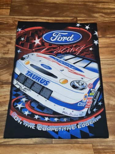 Vintage Rare Nascar Ford Taurus Racing Double Sided All Over Print Shirt Size L