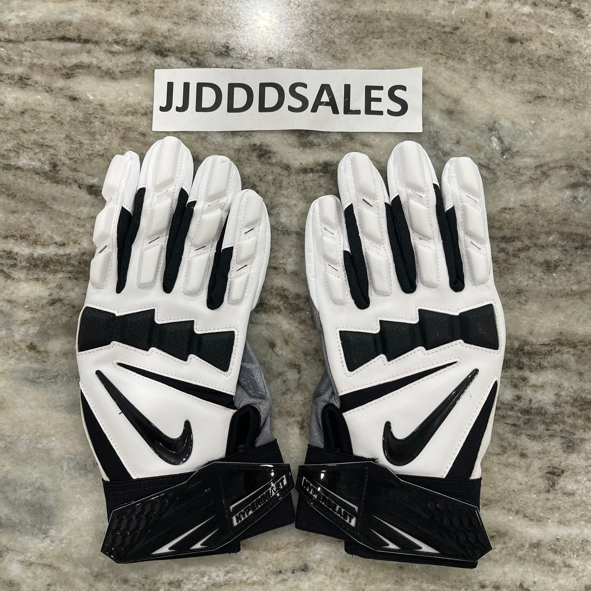 Escudero chasquido Juguetón Nike Hyperbeast 2.0 Football Gloves Padded Lineman White Black Men's Size  2XL NEW. | SidelineSwap