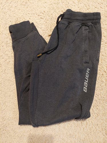 Mens Small Bauer Hockey Sweatpants Black
