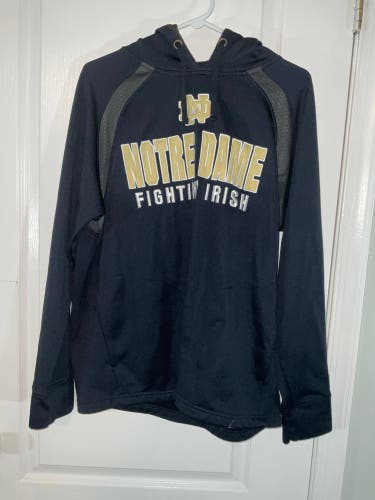 Notre Dame Hoodie Sweatshirt Men's Medium Blue Long Sleeve Colosseum Athletics