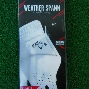 2-Pack Callaway Weather Spann Medium/Large Reg - Left Hand Men's Golf Gloves