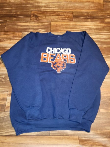 Chicago Bears Da Bears Vintage NFL Crewneck Sweatshirt/Navy / XL