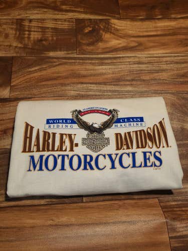 NEW Vintage Rare 1997 Harley Davidson Motorcycle Double Sided Holoubek Shirt XXL
