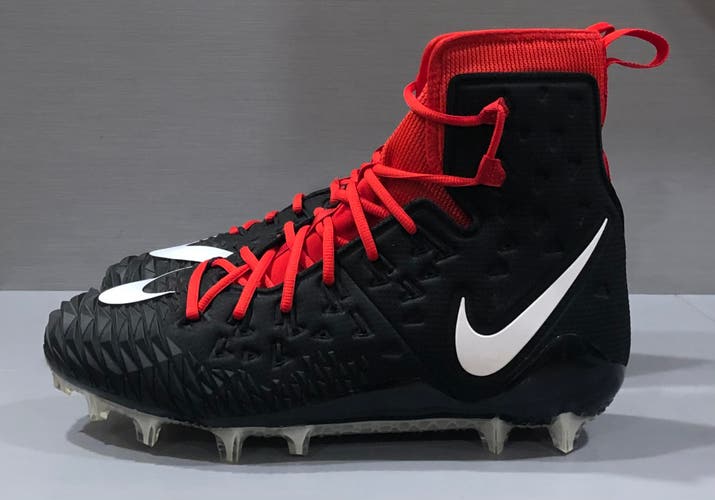 Nike Force Savage Elite TD Football Cleats Black Red AJ6603-007 Men's size 14.5