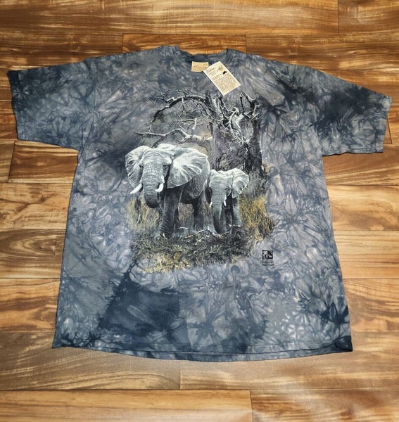 NEW Vintage RARE 1998 Elephant Nature The Mountain Vtg Tie Dye T