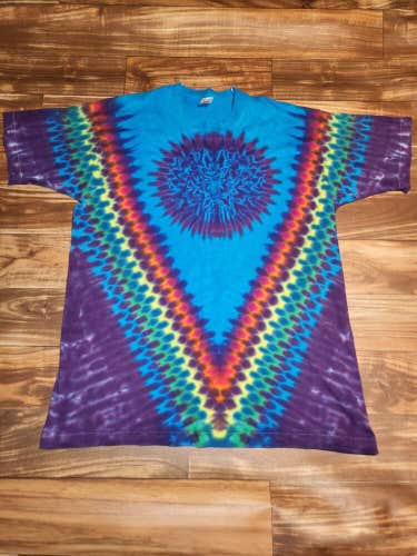 Vintage Rare 1990s Tie Dye Multicolor Galaxy Vtg Vibrant T Shirt Size XXL