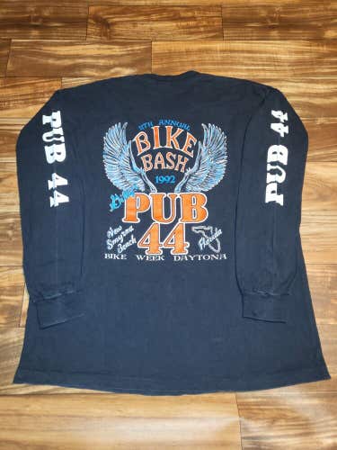 Vintage Rare Bike Week Gilly’s Pub 44 Eagle Daytona Annual Bash Vtg Shirt Sz XL