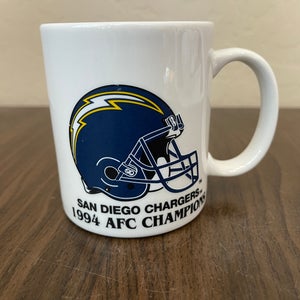 San Diego Chargers NFL FOOTBALL 1994 AFC CHAMPIONS Vintage Coffee Cup Mug!