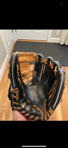 Used Rawlings Right Hand Throw Infield Heart of the Hide Baseball Glove 12"