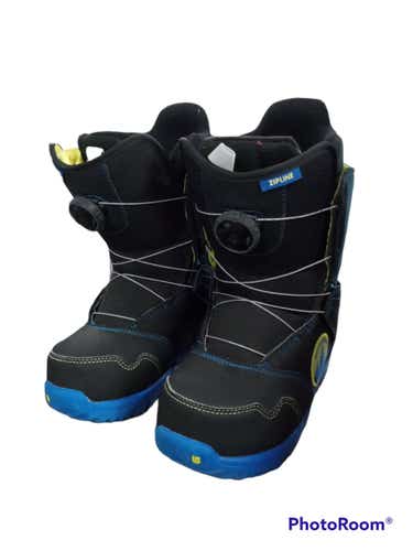 Used Burton Zipline Boa Junior 05 Boys Snowboard Boots