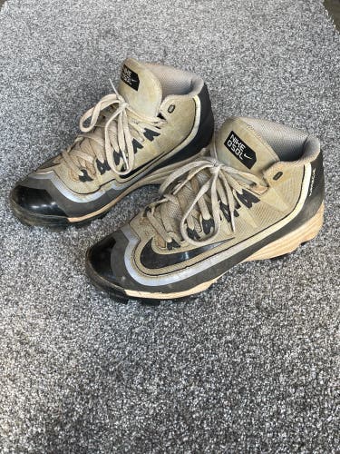 Gray Kid's Molded Cleats High Top Huarache