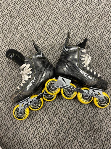 Used CCM 9350 size 3 roller hockey skates